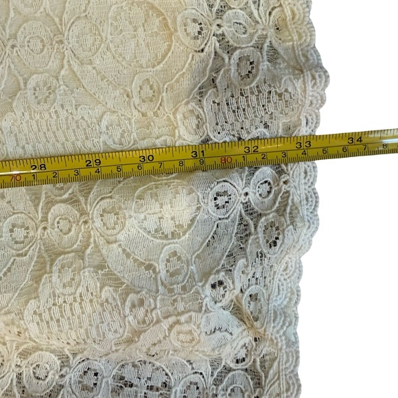 Vintage Inspired Cream Lace Long Sleeve Dress Size S M Boho Feminine Retro - Picture 5 of 12